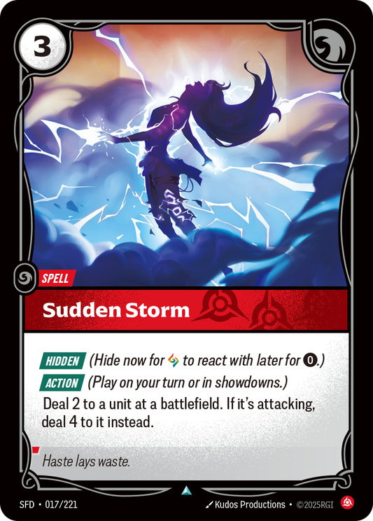 Sudden Storm (Foil) * Uncommon * SFD-017