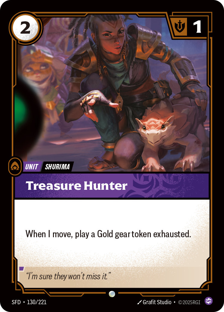 Treasure Hunter — Common SFD-130, carta Riftbound