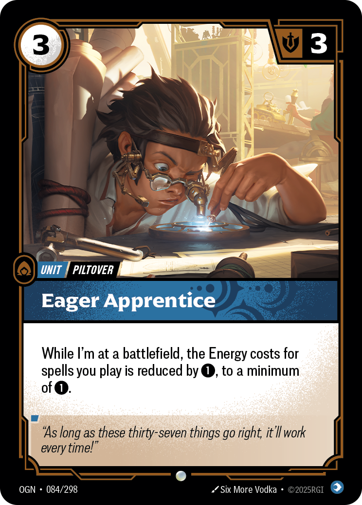 OGN-084 * Eager Apprentice * Common * Origins