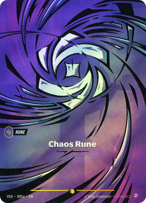 R05A * Chaos Rune (R05a) (Foil) * Showcase * Vendetta