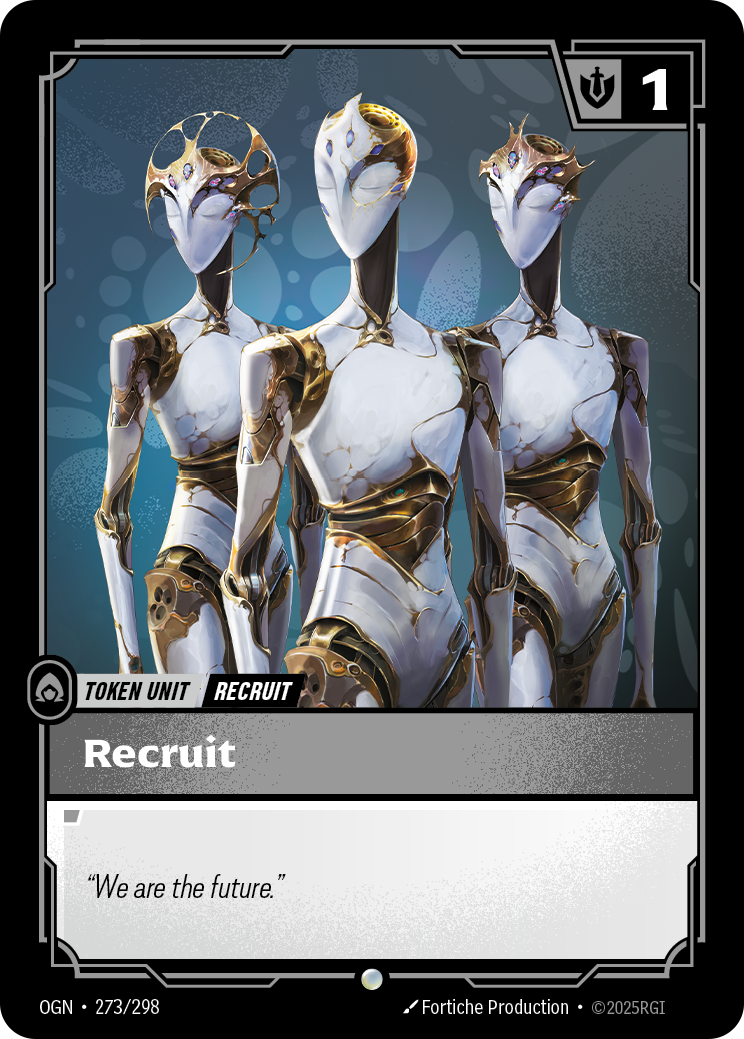 Recruit (ZN) — Common OGN-273, carta Riftbound