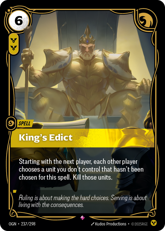 King's Edict * Rare * OGN-237