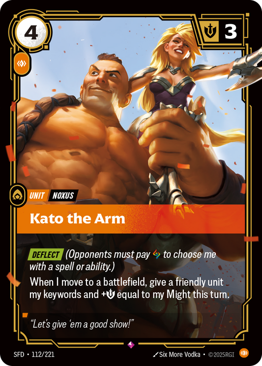 Kato the Arm * Rare * SFD-112