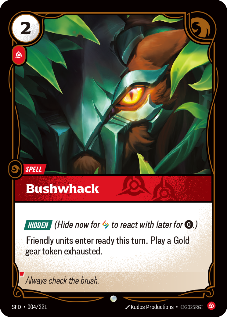 SFD-004 * Bushwack (Foil) * Common * Spiritforged