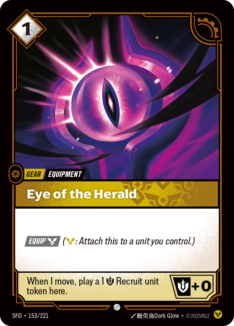 Eye of the Herald — Common SFD-153, carta Riftbound