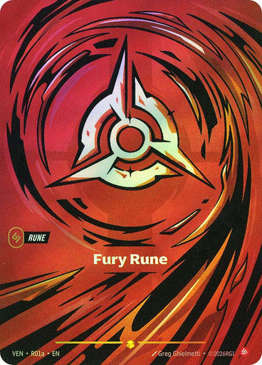 R01A * Fury Rune (R01a) (Foil) * Showcase * Vendetta