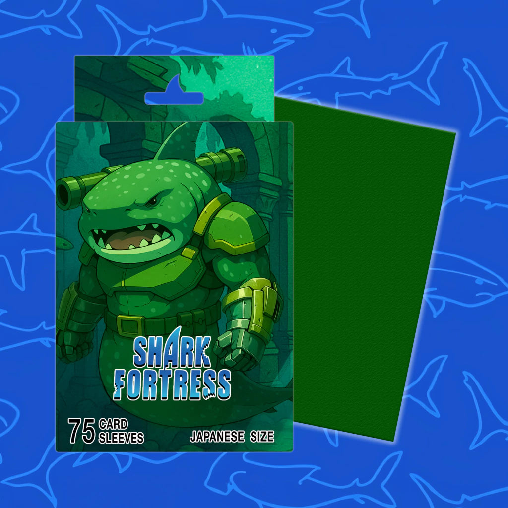 Sleeves Shark Fortress Japanese size Green *75 Unidades*